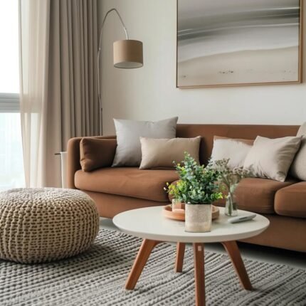 2 Pack Small Fake Plants Eucalyptus Potted Artificial Plants